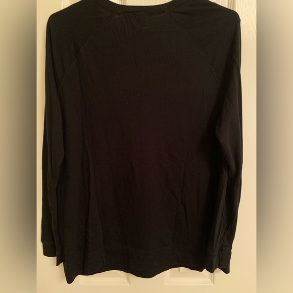 Old Navy Black Top with Kangaroo Pocket - Picture 2 of 4